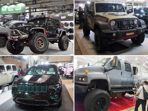 東京オートサロン2018_アメリカン_4WD_GMCトップキック_JKラングラー_グランドチェロキー_タイガーオート