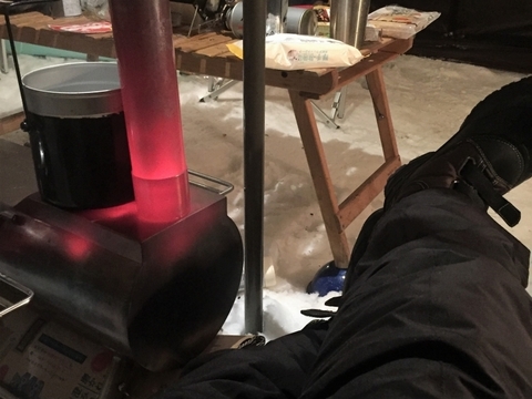 薪ストーブ_雪中キャンプ_雪上キャンプ_OGAWA_Gストーブ